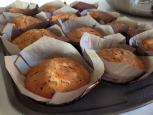 Cranberry Walnut Muffins in PaperChef Lotus Cups